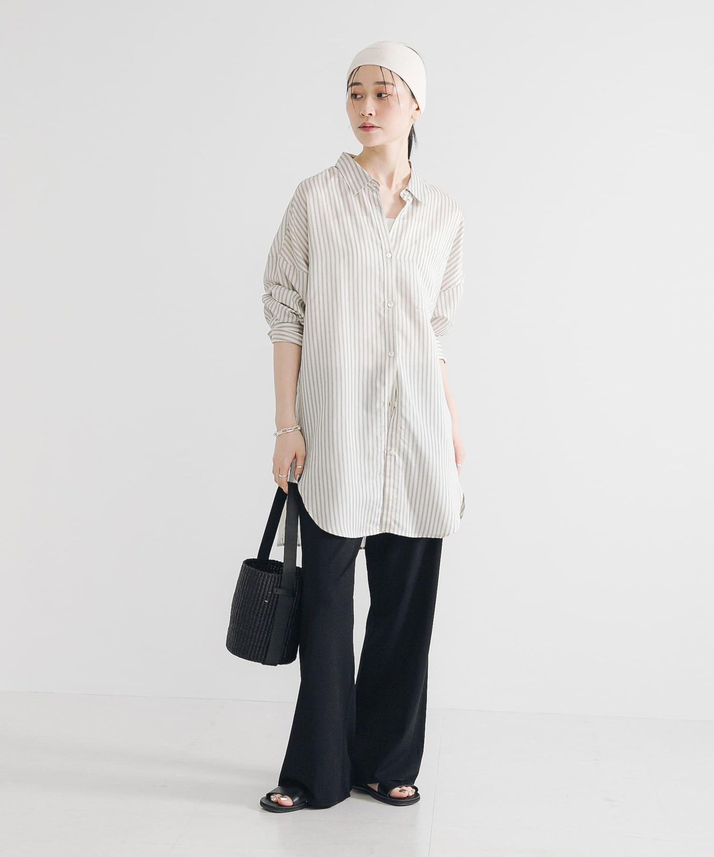 乾爽觸感高密度針織長褲