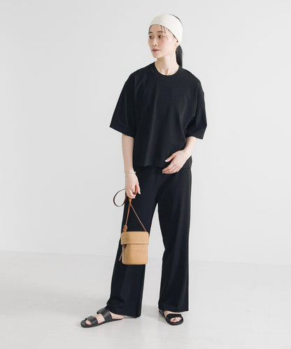 乾爽觸感高密度針織長褲