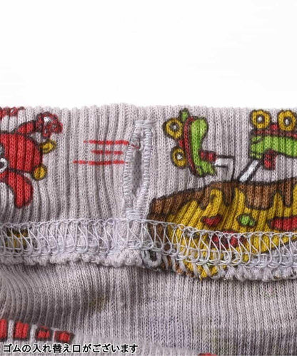鑽石睡衣 快餐圖案