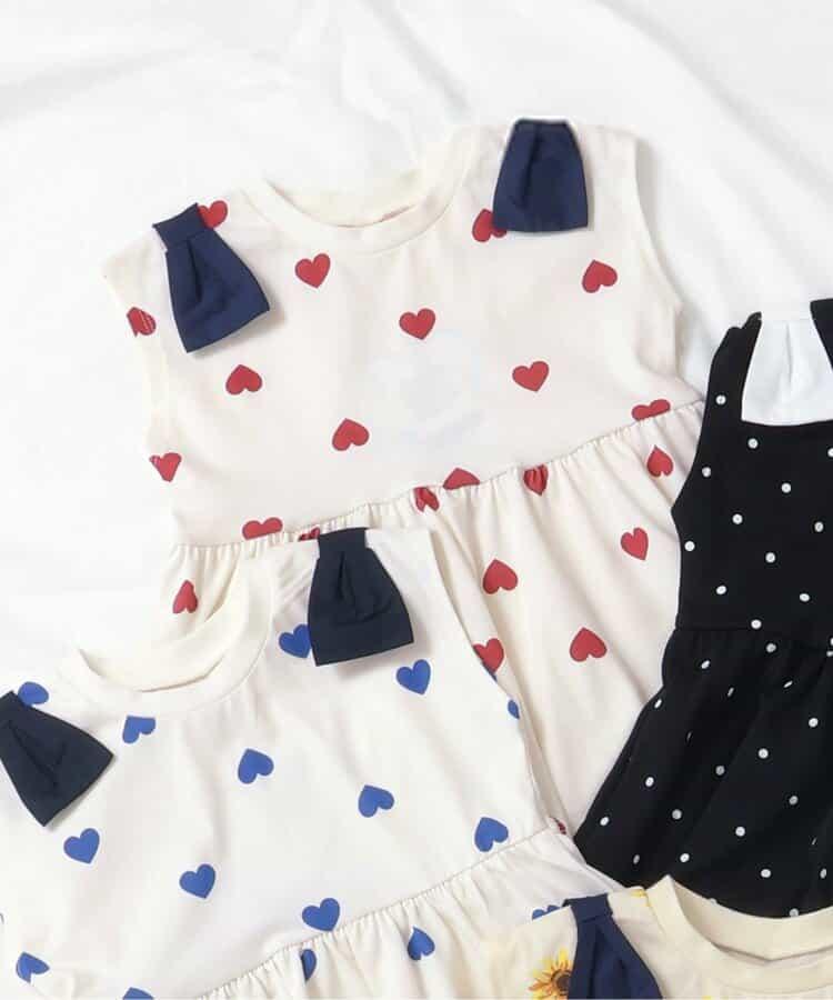 肩膀蝴蝶結荷葉邊T恤_接觸冷感