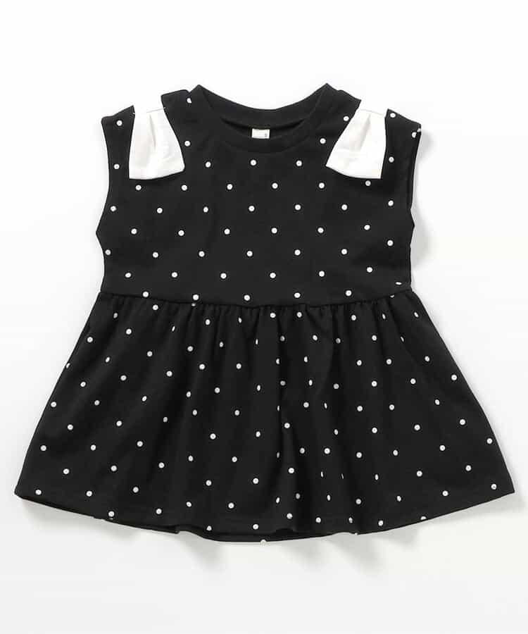 肩膀蝴蝶結荷葉邊T恤_接觸冷感