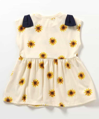 肩膀蝴蝶結荷葉邊T恤_接觸冷感