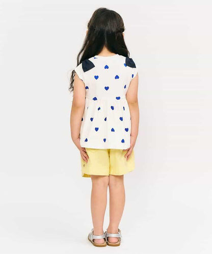 肩膀蝴蝶結荷葉邊T恤_接觸冷感