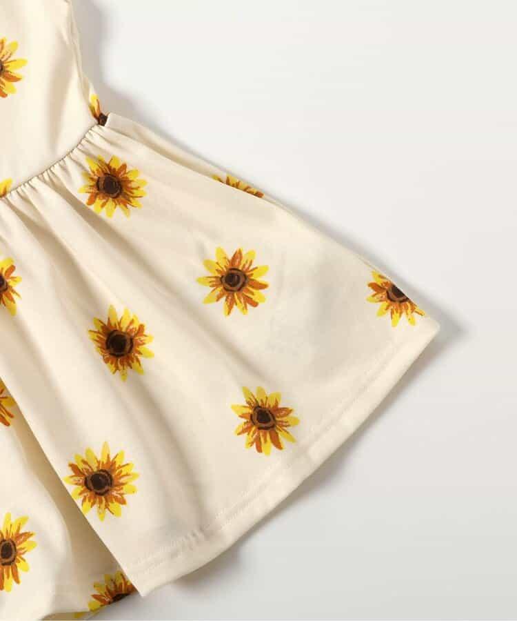 肩膀蝴蝶結荷葉邊T恤_接觸冷感