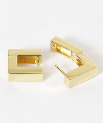 TOM WOOD 方形小號金色耳環