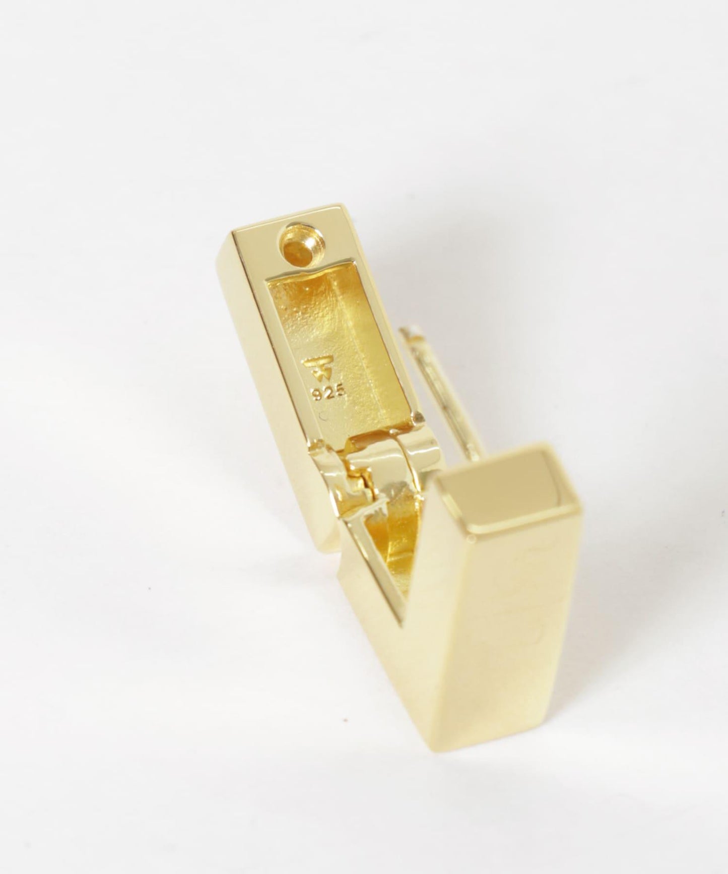 TOM WOOD 方形小號金色耳環