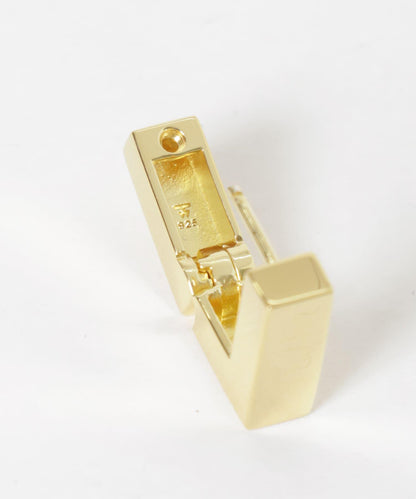 TOM WOOD 方形小號金色耳環