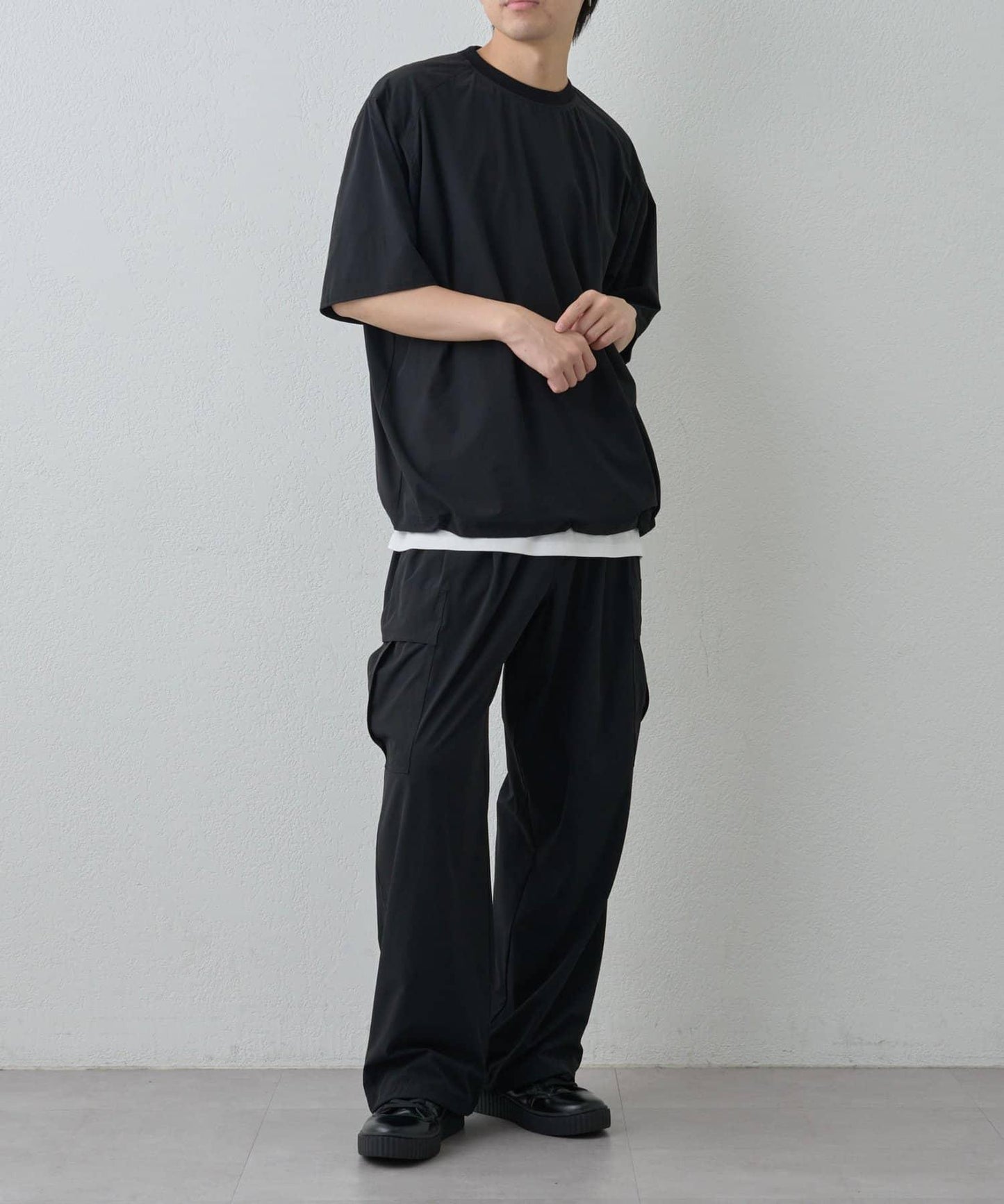 【套裝適配】接觸冷感冰絲工裝褲