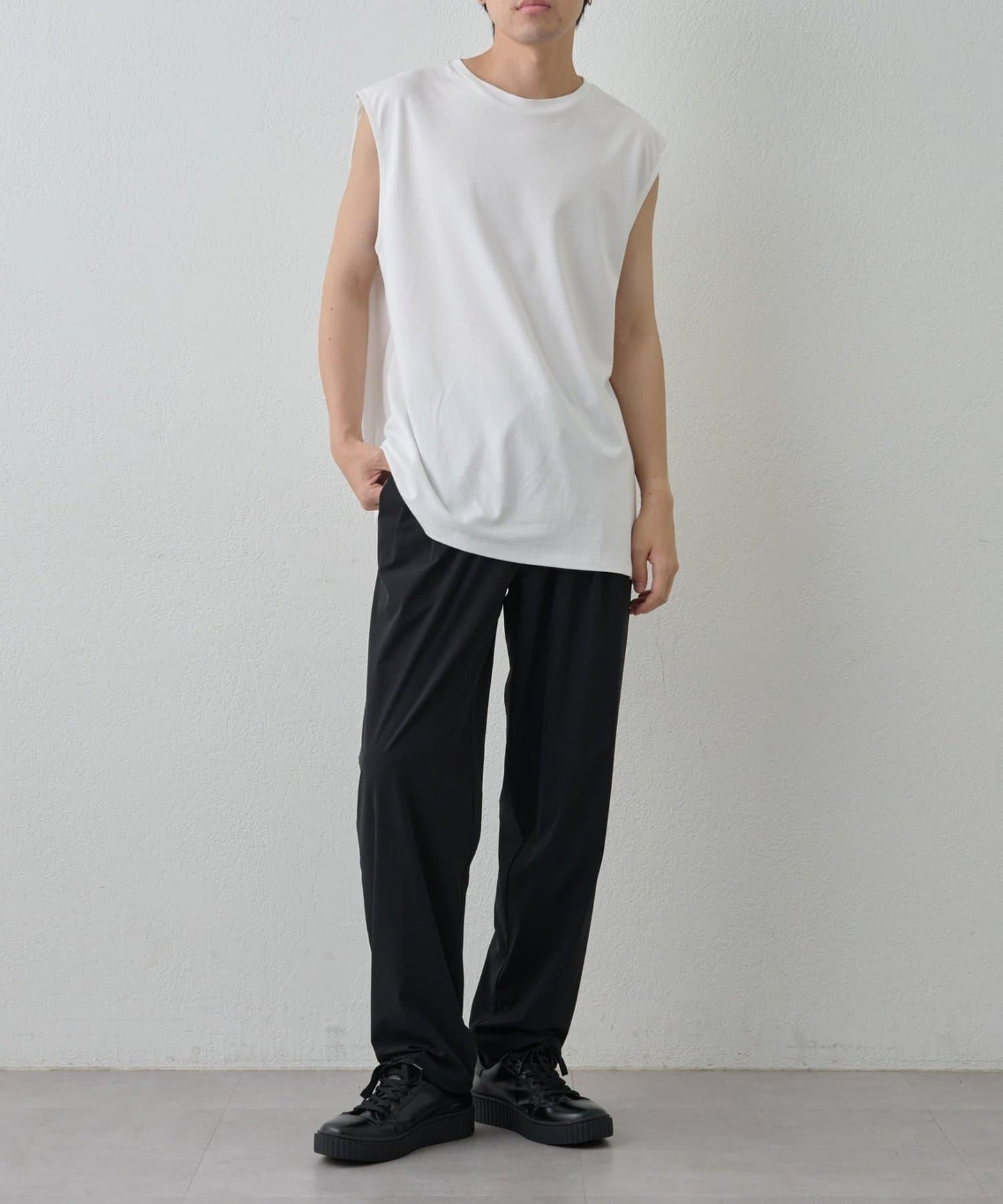 【套裝搭配】接觸冷感冰絲休閒褲