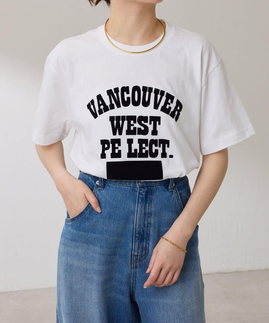 【成人款標誌T恤】溫哥華 絨布標誌T恤