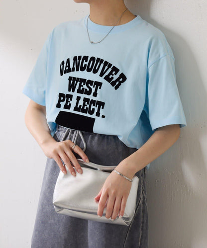 【成人款標誌T恤】溫哥華 絨布標誌T恤