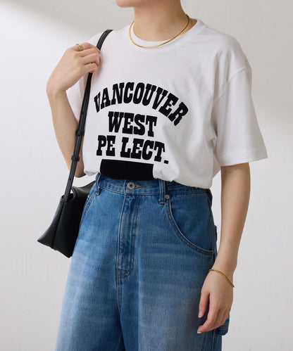 【成人款標誌T恤】溫哥華 絨布標誌T恤