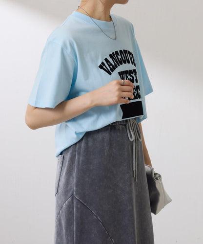 【成人款標誌T恤】溫哥華 絨布標誌T恤