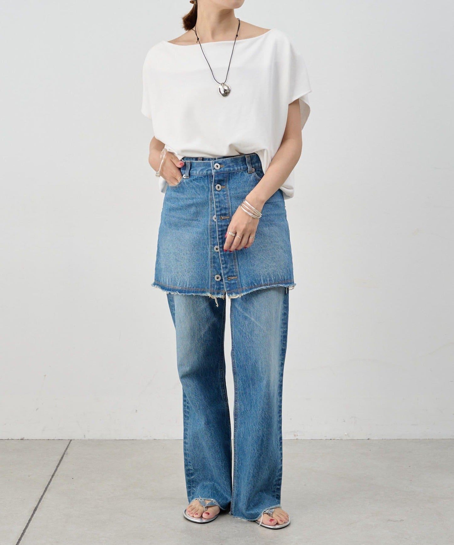 SHENERY 露肩法式短袖衛衣