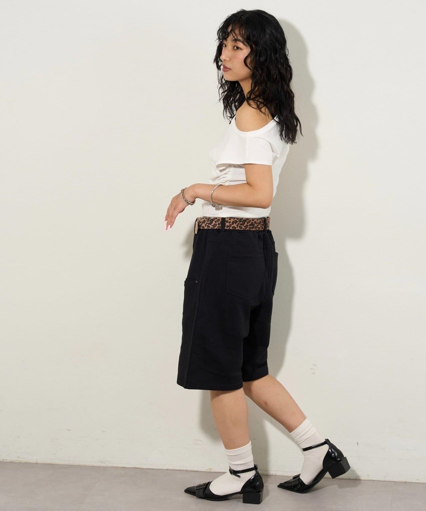 斜插袋 運動棉質 休閒短褲