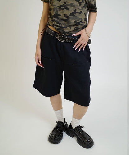 斜插袋 運動棉質 休閒短褲