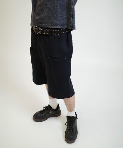 斜插袋 運動棉質 休閒短褲