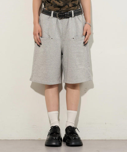斜插袋 運動棉質 休閒短褲