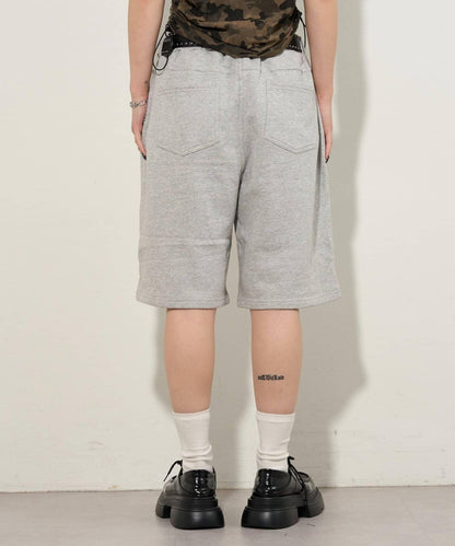 斜插袋 運動棉質 休閒短褲