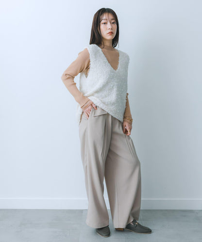 翻蓋口袋寬鬆長褲