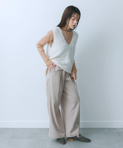 翻蓋口袋寬鬆長褲