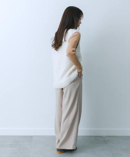 翻蓋口袋寬鬆長褲