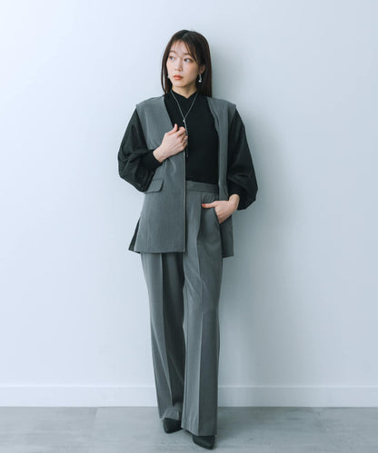 透視感泡泡袖毛衣