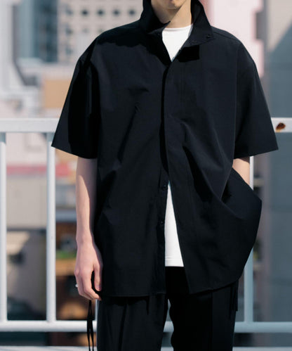 Uiscel 4向彈力側拉鍊寬鬆襯衫