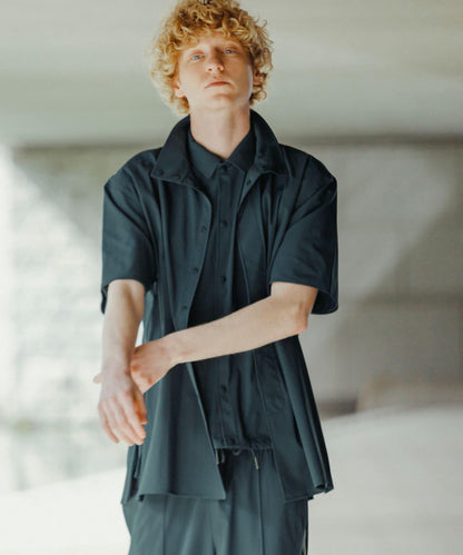 Uiscel 4向彈力側拉鍊寬鬆襯衫