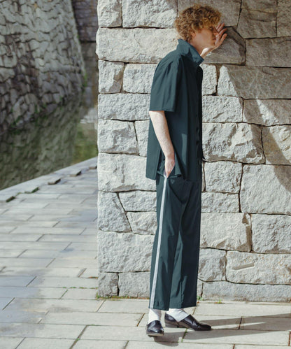 Uiscel 4向彈力側拉鍊寬鬆襯衫