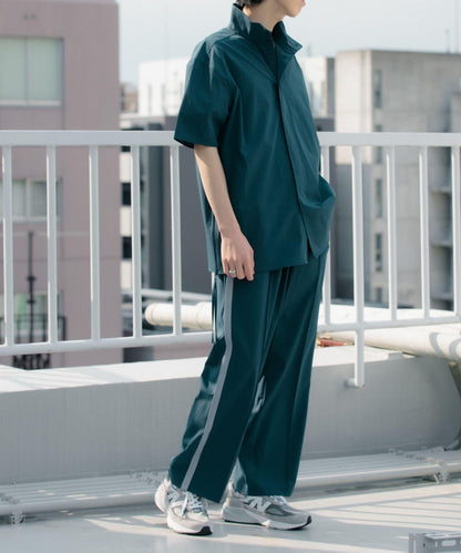 Uiscel 4向彈力側拉鍊寬鬆襯衫