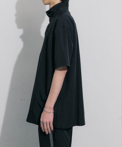 Uiscel 4向彈力側拉鍊寬鬆襯衫