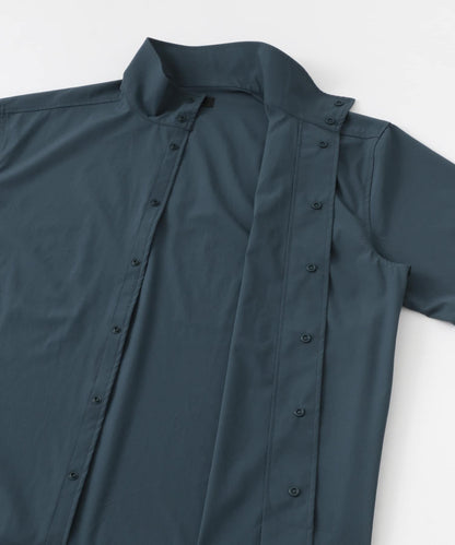 Uiscel 4向彈力側拉鍊寬鬆襯衫