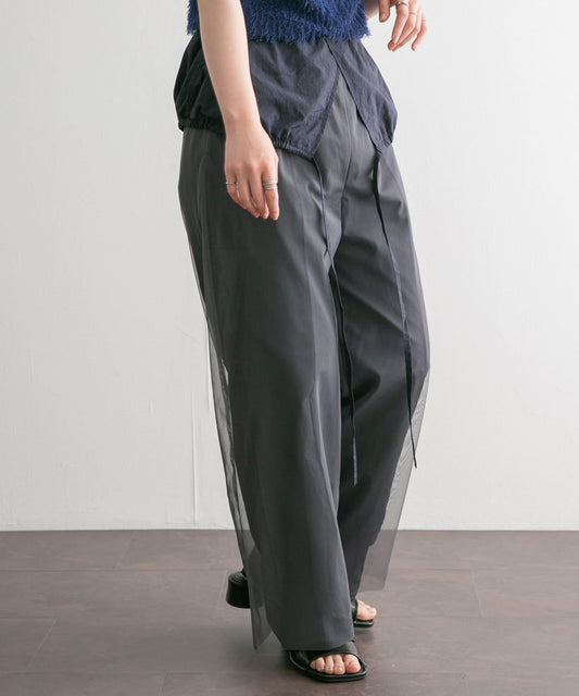 2WAY網紗層疊連體褲