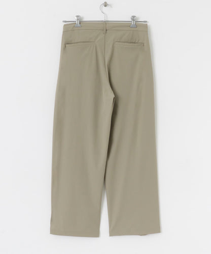 Uiscel 4向彈力雙褶寬腿褲