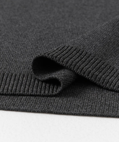 蝴蝶結開叉袖針織衫（五分袖）