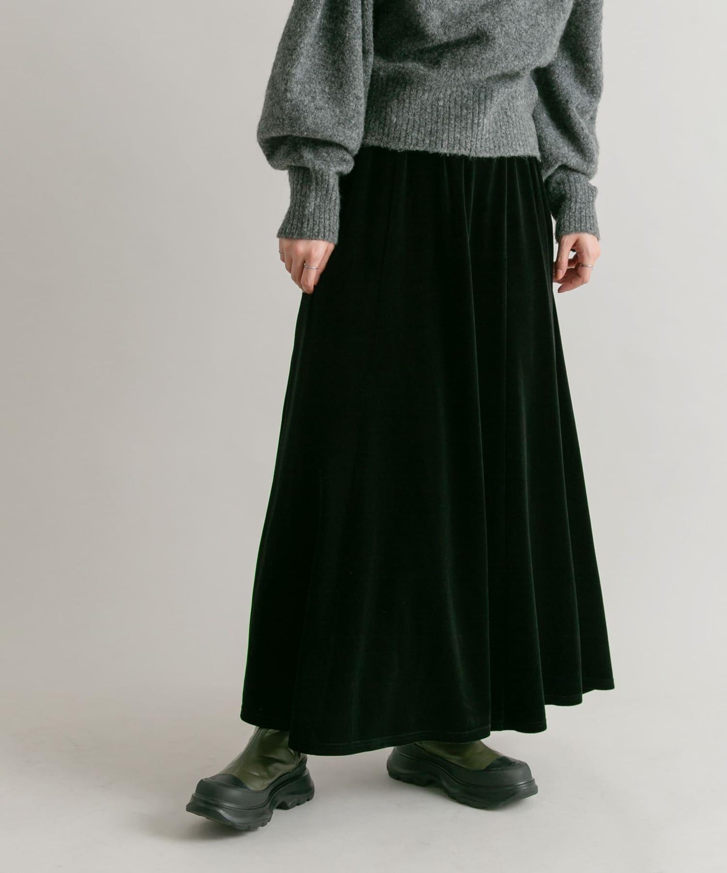 微喇天鵝絨半裙