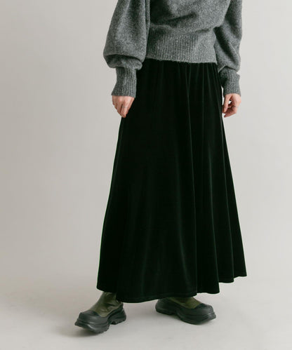 微喇天鵝絨半裙