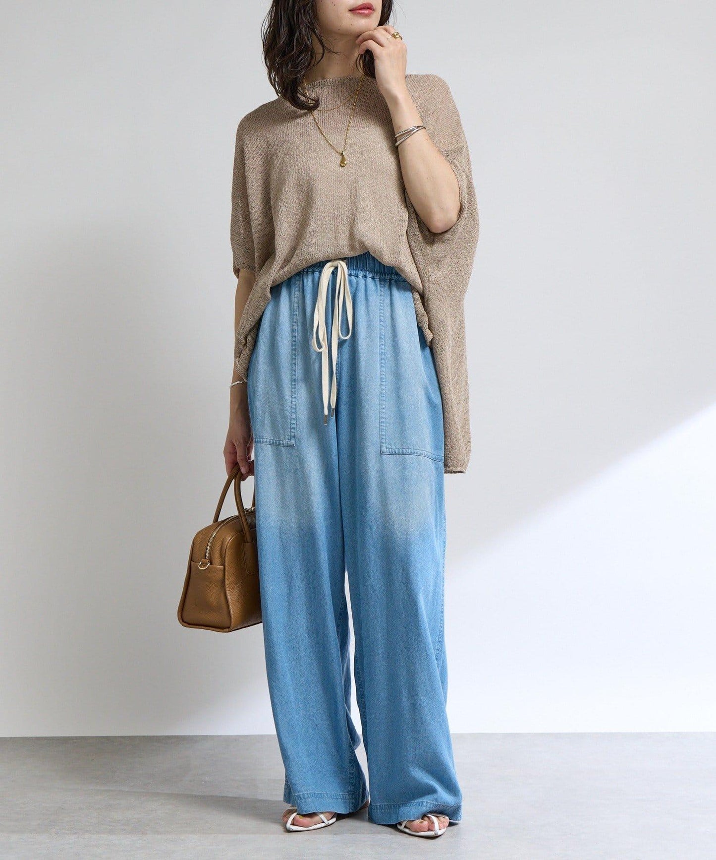 【清爽易穿】紙質雨披針織衫