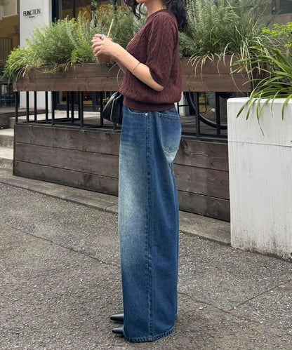 FR刺繡連帽圖案帶口袋針織套頭衫