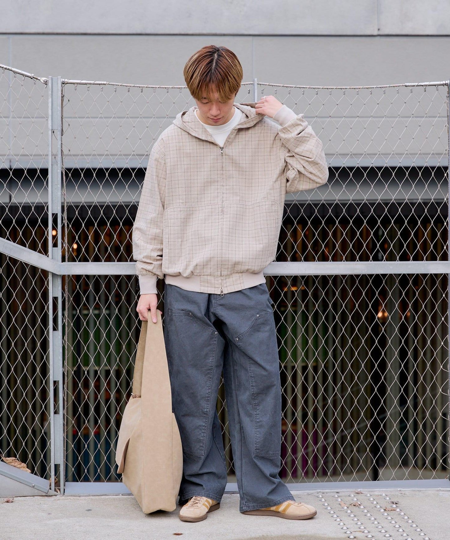 Kastane 雙膝設計工裝褲