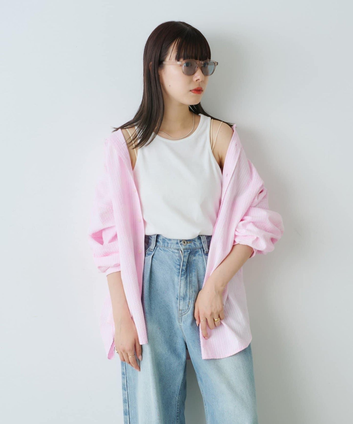 【WHIMSIC】漂亮漂洗足球條紋襯衫