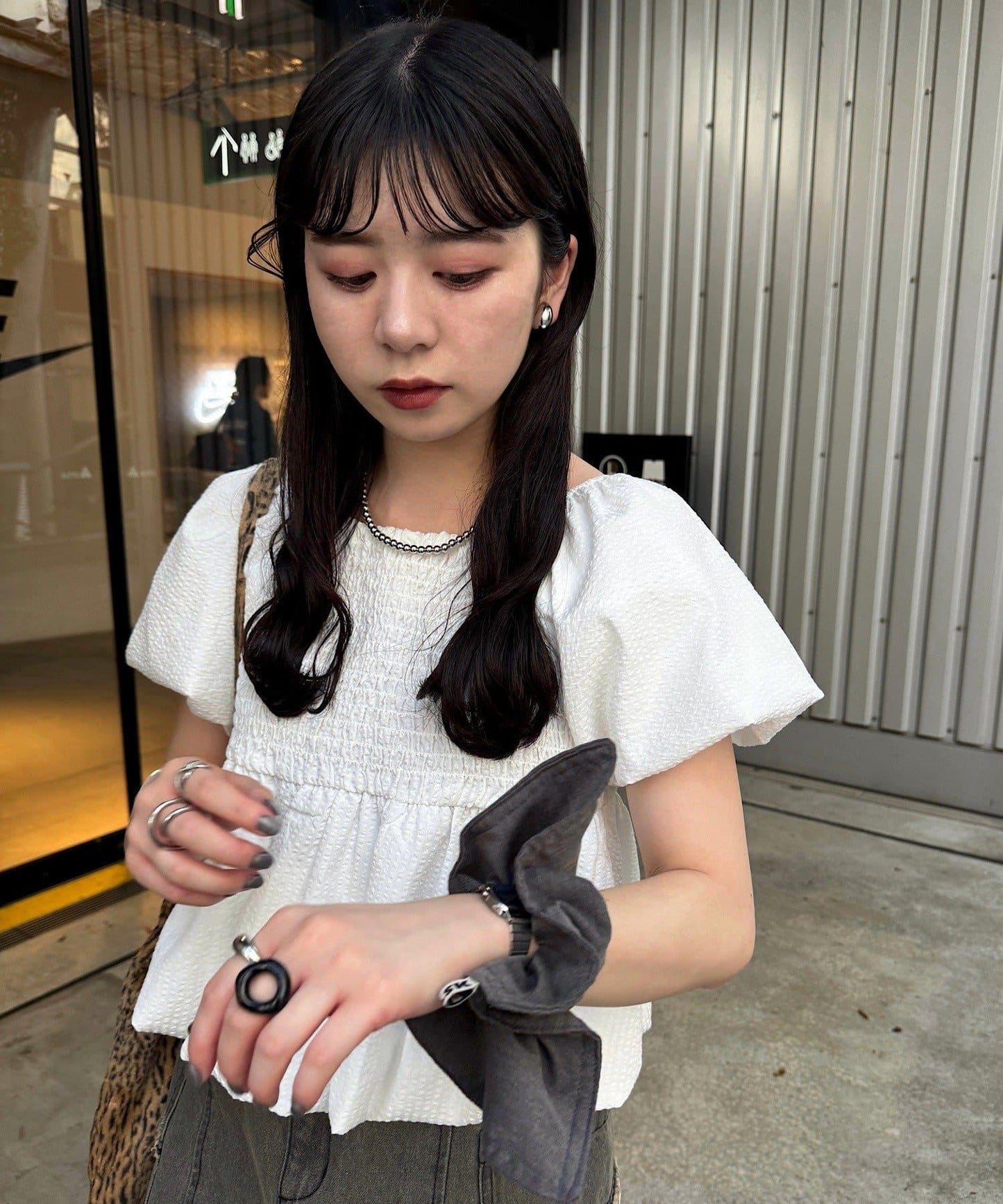 【fiw.】方形蝴蝶結髮飾