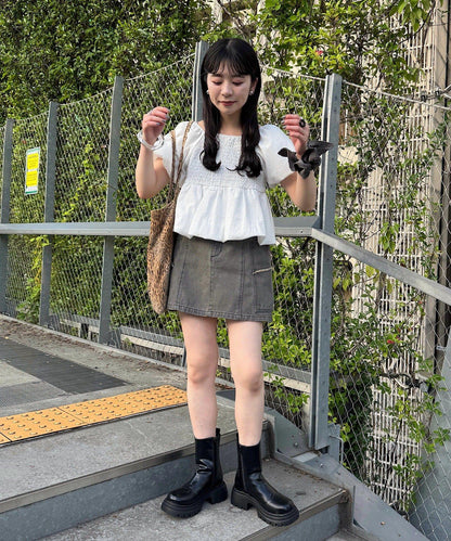 【fiw.】方形蝴蝶結髮飾
