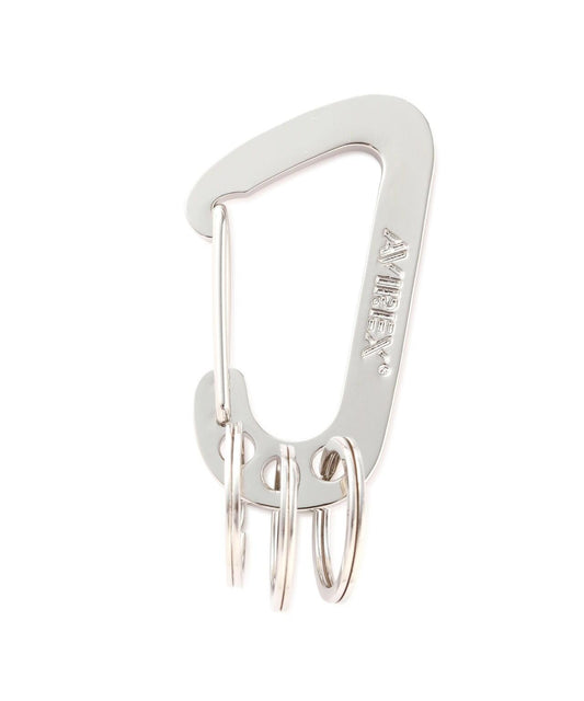 《AVIREXby J.H.M CO.，LTD. 》"SURPLUS" LOGO CARABINER / "SURPLUS"標誌 鋁合金卡拉賓鉗