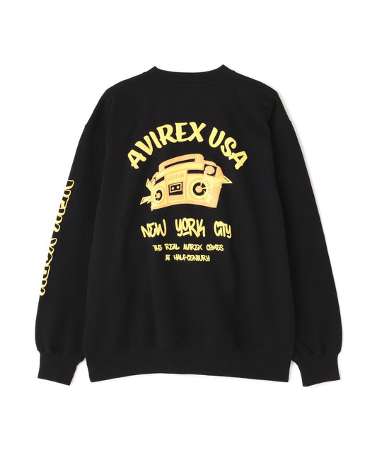 起泡圓領衛衣 "AVIREX USA" / 起泡圓領衛衣 / AVIREX