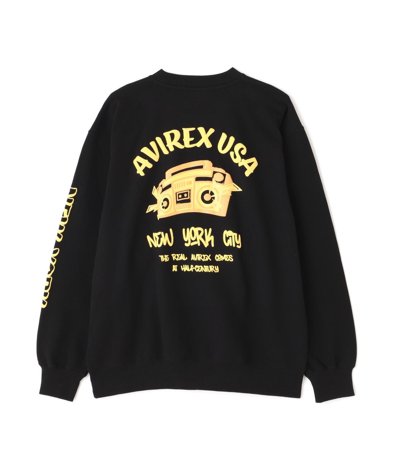 起泡圓領衛衣 "AVIREX USA" / 起泡圓領衛衣 / AVIREX