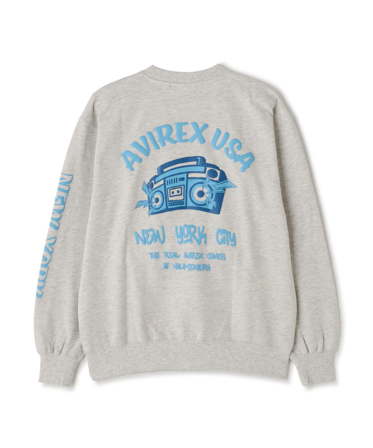 起泡圓領衛衣 "AVIREX USA" / 起泡圓領衛衣 / AVIREX