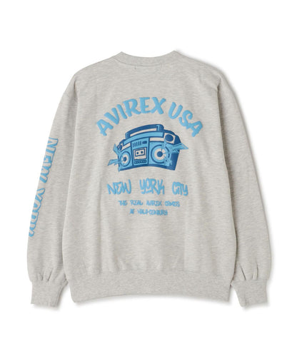 起泡圓領衛衣 "AVIREX USA" / 起泡圓領衛衣 / AVIREX