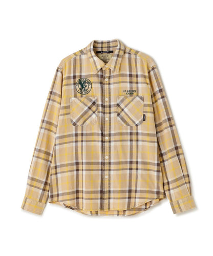 FADE CHECK SHIRT "USAFA" / 褪色格子襯衫 / AVIREX / 阿維雷克斯